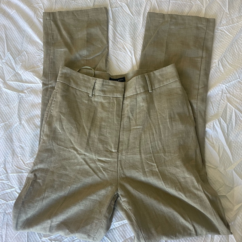 JLUXLABEL Women's Cotton Linen Khaki Pants